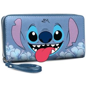 Disney Lilo and Stitch Tongue-Essential Wallet, Blue, 19 x 10 cm Disney Lilo and Stitch Tongue-Essential Wallet, Blue, 19 x 10 cm