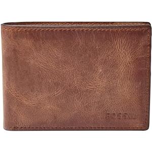 Fossil Men's Leather Slim Minimalist Bifold Front Pocket Wallet, Derrick Brown, One Size Fossil Men's Leather Slim Minimalist Bifold Front Pocket Wallet, Derrick Brown, One Size