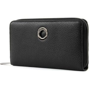 Mandarina Duck Women's Mellow Leather Wallet, Nero, 19x10,5x2 (L x H x W) Mandarina Duck Women's Mellow Leather Wallet, Nero, 19x10,5x2 (L x H x W)