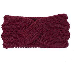 KAEHA SUN-072-00 1 Piece Crochet Bow Turban Knit Headband Women Winter Elastic Bandages Hair Band Warmer, Red KAEHA SUN-072-00 1 Piece Crochet Bow Turban Knit Headband Women Winter Elastic Bandages Hair Band Warmer, Red