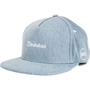 Blackskies Eos Snapback Cap Jeans Blue Visor Unisex Premium Baseball Cap Denim Blackskies Eos Snapback Cap Jeans Blue Visor Unisex Premium Baseball Cap Denim