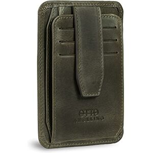 Otto Angelino RFID Blocking Minimalist Men’s Wallet Slim, Italian Leather Credit Card Holder and Zippered Coin Slot Otto Angelino RFID Blocking Minimalist Men’s Wallet Slim, Italian Leather Credit Card Holder and Zippered Coin Slot