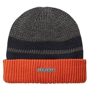 SEALSKINZ Waterproof Bittering Cold Weather Textured Roll Cuff Beanie Grey Marl SEALSKINZ Waterproof Bittering Cold Weather Textured Roll Cuff Beanie Grey Marl