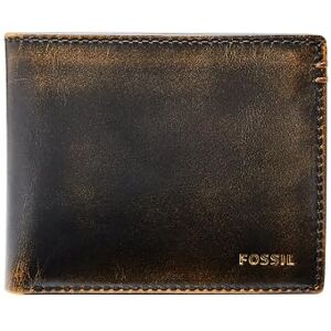 Fossil Men's Bifold Flip Id Wallet, Wade Black Vintage, One Size Fossil Men's Bifold Flip Id Wallet, Wade Black Vintage, One Size