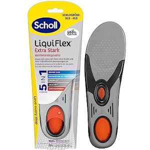 Scholl LiquiFlex Comfort Insoles Extra Support Size S, Better Shock Absorption on The Heel, Odour-Inhibiting, Made of Memory Foam with LiquiFlex Technology, for Work Shoes, 1 Pair Scholl LiquiFlex Comfort Insoles Extra Support Size S, Better Shock Absorption on The Heel, Odour-Inhibiting, Made of Memory Foam with LiquiFlex Technology, for Work Shoes, 1 Pair