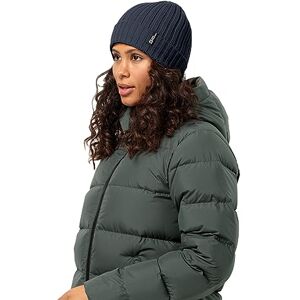 Jack Wolfskin Rib Knit Beanie Hat, Night Blue, Standard Size Jack Wolfskin Rib Knit Beanie Hat, Night Blue, Standard Size