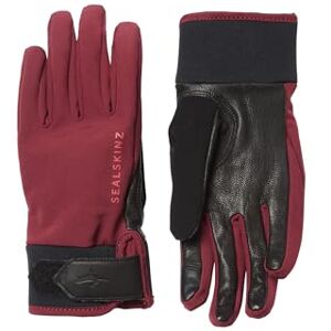 SEALSKINZ Waterproof All Weather Insulated Glove Red/Black, Large, Women's Fit SEALSKINZ Waterproof All Weather Insulated Glove Red/Black, Large, Women's Fit