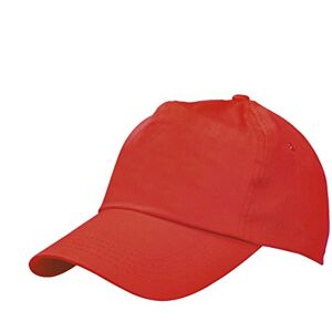 eBuyGB Baseball 100% Cotton Adjustable Adults Unisex One Size 5 Panel Cap Sports Hat, Red, Pack of 10 eBuyGB Baseball 100% Cotton Adjustable Adults Unisex One Size 5 Panel Cap Sports Hat, Red, Pack of 10