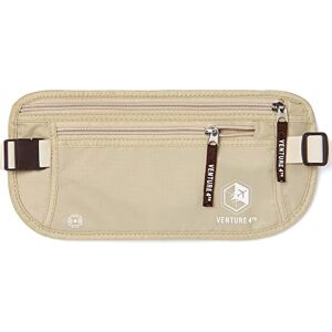 VENTURE 4TH Travel Money Belt Keeps Your Cash Safe When Travelling Hidden Waist Passport Holder with RFID Blocking Technology is Designed for Superior Anti-Theft Protection and Comfort (Beige) VENTURE 4TH Travel Money Belt Keeps Your Cash Safe When Travelling Hidden Waist Passport Holder with RFID Blocking Technology is Designed for Superior Anti-Theft Protection and Comfort (Beige)