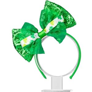 tixoacke StPatrick Festival Celebration Headband Party Sequins Green Bowknot Hair Hoop Shamrock Headbands Irish Hair Accessories Festive Holiday Headband tixoacke StPatrick Festival Celebration Headband Party Sequins Green Bowknot Hair Hoop Shamrock Headbands Irish Hair Accessories Festive Holiday Headband