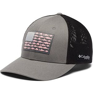 Columbia Unisex's PFG Fish Flag Mesh Ball Cap-High, Titanium/Black, X-Large Columbia Unisex's PFG Fish Flag Mesh Ball Cap-High, Titanium/Black, X-Large