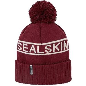SEALSKINZ Heacham Waterproof Cold Weather Icon Unisex Bobble Beanie Hat Winter Sports Accessories Fleece Lined Essential for Skiing Red SEALSKINZ Heacham Waterproof Cold Weather Icon Unisex Bobble Beanie Hat Winter Sports Accessories Fleece Lined Essential for Skiing Red