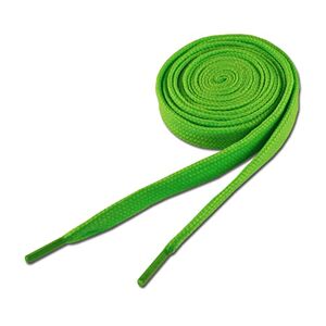 Underground Kulture Neon Green Shoelaces Flat Coloured Replacement Colour For Trainers Sneakers Universal Sports Unisex Skate Shoe Laces (11mm X 120cm)