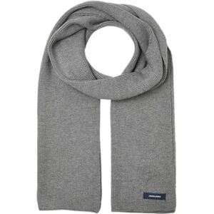 JACK & JONES NOS Men's Jacdna Knit Scarf Noos Scarf, Grey (Grey Melange Melange), One size JACK & JONES NOS Men's Jacdna Knit Scarf Noos Scarf, Grey (Grey Melange Melange), One size