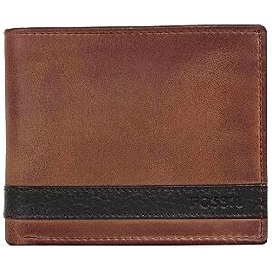 Fossil Men's Quinn Leather Large Coin Pocket Bifold Wallet brown One size Fossil Men's Quinn Leather Large Coin Pocket Bifold Wallet brown One size
