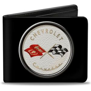 Buckle-Down Men's Bifold Wallet Corvette Bi-Fold, Multicolor, 4.0" x 3.5 Buckle-Down Men's Bifold Wallet Corvette Bi-Fold, Multicolor, 4.0" x 3.5