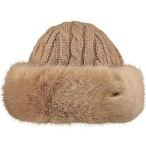 Barts Unisex Fur Cable Bandhat Winter Cap, Light Brown, UNI Barts Unisex Fur Cable Bandhat Winter Cap, Light Brown, UNI