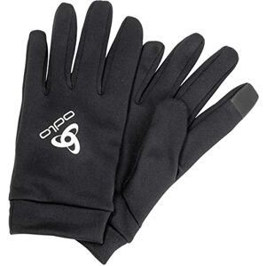Odlo Unisex Gloves with E-Tip STRETCHFLEECE LINER ECO, black, XS Odlo Unisex Gloves with E-Tip STRETCHFLEECE LINER ECO, black, XS