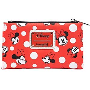 Loungefly Women's Disney Minnie Mouse Polka Dot Red Zip-Around Wallet Loungefly Women's Disney Minnie Mouse Polka Dot Red Zip-Around Wallet
