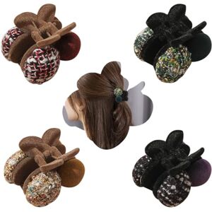 BOSREROY Cherry-Themed Hair Claw Clips: 4-Pack Simple Jaw Barrettes for Secure, Non-Slip Grip in Adorable Designs BOSREROY Cherry-Themed Hair Claw Clips: 4-Pack Simple Jaw Barrettes for Secure, Non-Slip Grip in Adorable Designs