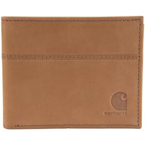 Carhartt Men's Bifold and Passcase Wallet, Durable Billfold Wallets, Available in Leather Canvas Styles Bag, Saddle Leather (Brown), One Size UK Carhartt Men's Bifold and Passcase Wallet, Durable Billfold Wallets, Available in Leather Canvas Styles Bag, Saddle Leather (Brown), One Size UK