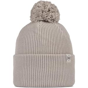 Buff Knitted Beanie Lilon Pom Birch Gray Unisex Adult Buff Knitted Beanie Lilon Pom Birch Gray Unisex Adult