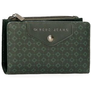 Pepe Jeans Bethany Wallet with Card Holder Green 17 x 10 x 2 cm Faux Leather, Green, One Size, Wallet with Card Holder Pepe Jeans Bethany Wallet with Card Holder Green 17 x 10 x 2 cm Faux Leather, Green, One Size, Wallet with Card Holder
