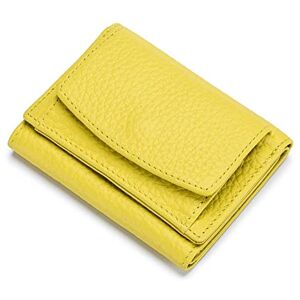 ZXSXDSAX Wallet for Women Women Wallet Protect Female Leather Coin Bag Lady Candy Colors Mini Purse Japanese Style Short Wallet Card Holder(Color:Yellow) ZXSXDSAX Wallet for Women Women Wallet Protect Female Leather Coin Bag Lady Candy Colors Mini Purse Japanese Style Short Wallet Card Holder(Color:Yellow)
