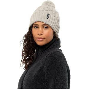 Jack Wolfskin Pompom Beanie Hat, Seal, Standard Size Jack Wolfskin Pompom Beanie Hat, Seal, Standard Size