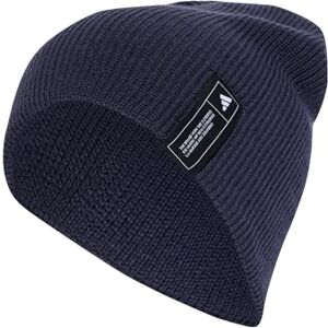 adidas Unisex Essentials Beanie, Shadow Navy/Black/Semi Lucid Blue, L adidas Unisex Essentials Beanie, Shadow Navy/Black/Semi Lucid Blue, L