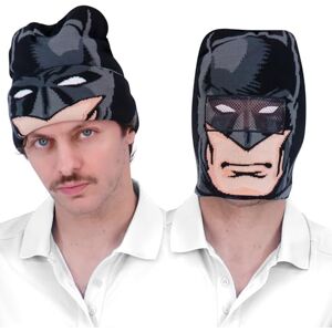 Concept One Unisex's Dc Comics Batman Roll Down Cuff Beanie Hat, Black, One Size Concept One Unisex's Dc Comics Batman Roll Down Cuff Beanie Hat, Black, One Size