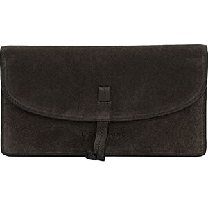 Liebeskind Berlin Women's FAB Suede Slam Wallet Large, Dark Chocolate Liebeskind Berlin Women's FAB Suede Slam Wallet Large, Dark Chocolate