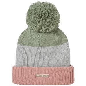 SEALSKINZ Flitcham Unisex Waterproof Fleece Lined Cold Weather Striped Bobble Hat Beanie for Everyday & Outdoor Activities Three-Layer Insulation Technology Microfleece Lining Green SEALSKINZ Flitcham Unisex Waterproof Fleece Lined Cold Weather Striped Bobble Hat Beanie for Everyday & Outdoor Activities Three-Layer Insulation Technology Microfleece Lining Green