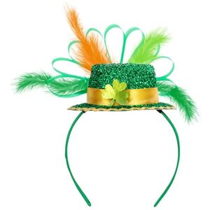 Sorrowso StPatrick Festival Celebration Headband Party Sequins Mini Green Hat Hair Hoop Shamrock Headbands Irish Hair Accessories Festival Accessory Sorrowso StPatrick Festival Celebration Headband Party Sequins Mini Green Hat Hair Hoop Shamrock Headbands Irish Hair Accessories Festival Accessory