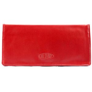 Big Skinny Women's Executive Leather Bi-Fold Checkbook Slim Wallet, Holds Up to 40 Cards, Red Big Skinny Women's Executive Leather Bi-Fold Checkbook Slim Wallet, Holds Up to 40 Cards, Red