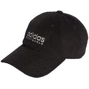 adidas Unisex Corduroy Low Dad Cap, Black/Grey Two, S adidas Unisex Corduroy Low Dad Cap, Black/Grey Two, S