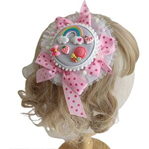 SANRLO Hair Clips,Headbands,Hair Accessories For Women,Delicate Bowknot Hat Shape Hair Clips Cute Photoshoot Cosplay Hair Holder Medieval Party Costume Headwear for Girl SANRLO Hair Clips,Headbands,Hair Accessories For Women,Delicate Bowknot Hat Shape Hair Clips Cute Photoshoot Cosplay Hair Holder Medieval Party Costume Headwear for Girl