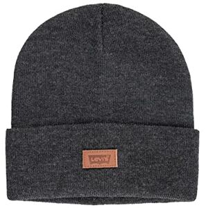Levi's Unisex-Adults Classic Knit Cuffed All Season Beanie Hat, Grey Solid, One Size Levi's Unisex-Adults Classic Knit Cuffed All Season Beanie Hat, Grey Solid, One Size