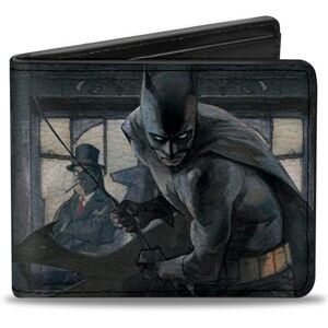 Buckle-Down Men's Bifold Wallet Batman Bi-Fold, 4.0" x 3.5\ Buckle-Down Men's Bifold Wallet Batman Bi-Fold, 4.0" x 3.5\