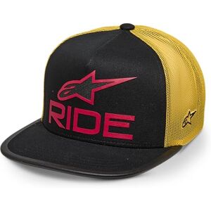 Alpinestars Men's Original Logo Trucker Hat Baseball Cap, Black/Yellow/Red, One Size Alpinestars Men's Original Logo Trucker Hat Baseball Cap, Black/Yellow/Red, One Size