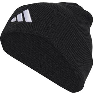 adidas Unisex New Logo Beanie Cuff, Black/White, XXS-XS adidas Unisex New Logo Beanie Cuff, Black/White, XXS-XS