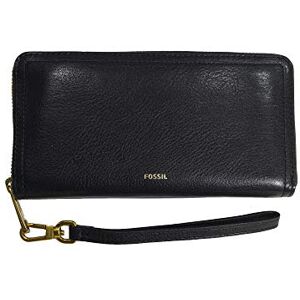 Fossil Wallet for Women Logan, Leather/Polyurethane Trim Zip Clutch black 19.7 cm L x 1.9 cm W x 10.2 cm H SL7831001 Fossil Wallet for Women Logan, Leather/Polyurethane Trim Zip Clutch black 19.7 cm L x 1.9 cm W x 10.2 cm H SL7831001