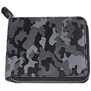 Zippo Purse/Wallet for Women and Men, Leather, Grey Camouflage, with RFID Protection, Coin Compartment, Ideal for Cards and Notes Zippo Purse/Wallet for Women and Men, Leather, Grey Camouflage, with RFID Protection, Coin Compartment, Ideal for Cards and Notes
