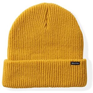 BRIXTON Becket Beanie Hat, Mustard, One Size BRIXTON Becket Beanie Hat, Mustard, One Size