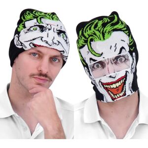 Concept One Unisex's Dc Comics The Joker Beanie Hat, Knitted Cuffed Winter Skull Cap, White, One Size Concept One Unisex's Dc Comics The Joker Beanie Hat, Knitted Cuffed Winter Skull Cap, White, One Size