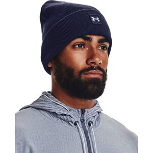 Under Armour Men's Halftime Cuff, Super-Soft Men's Beanie with Ribbed-Knit Design, Comfortable and Warm Beanie Hat for Cold Weather and Casual Wear,Midnight Navy / / White,OSFM Under Armour Men's Halftime Cuff, Super-Soft Men's Beanie with Ribbed-Knit Design, Comfortable and Warm Beanie Hat for Cold Weather and Casual Wear,Midnight Navy / / White,OSFM