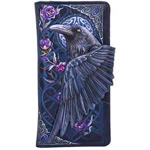 Nemesis Now Ravens Flight Black Wing Floral Embossed Purse Wallet Nemesis Now Ravens Flight Black Wing Floral Embossed Purse Wallet