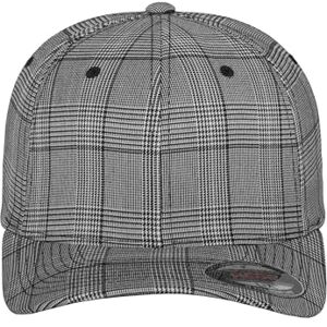 Flexfit Damen und Herren Baseball Caps Glen Check Cap, Black/White, S/M Flexfit Damen und Herren Baseball Caps Glen Check Cap, Black/White, S/M