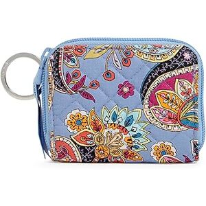 Vera Bradley Women's Cotton Petite Zip-Around Wallet with RFID Protection, Provence Paisley, One Size Vera Bradley Women's Cotton Petite Zip-Around Wallet with RFID Protection, Provence Paisley, One Size