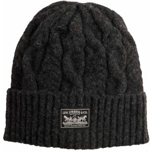 Levi's Women's Backpatch Beanie-Holiday Cable Knit Hat, Light Heather Grey, One Size Levi's Women's Backpatch Beanie-Holiday Cable Knit Hat, Light Heather Grey, One Size